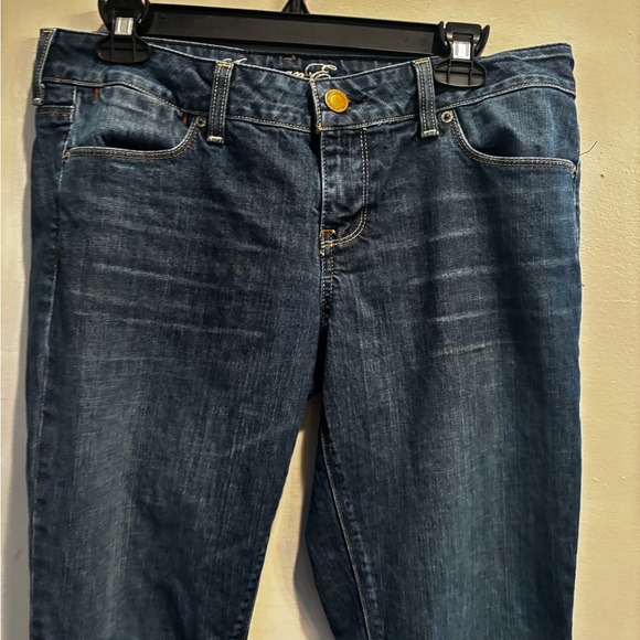 American Eagle Outfitters Indigo Straight Leg size 10 denim neutral classic - Picture 13 of 15